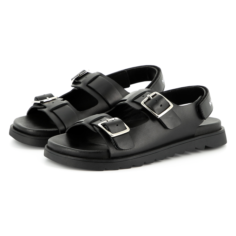 Buckled leather sandals MARC JACOBS 
                    BOY