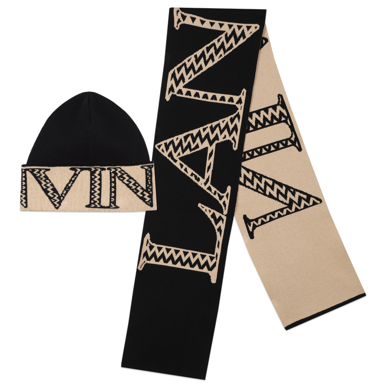 Oversized Logo Hat & Scarf LANVIN 
                    BOY
