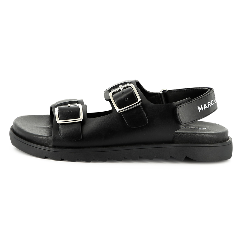 Buckled leather sandals MARC JACOBS 
                        BOY