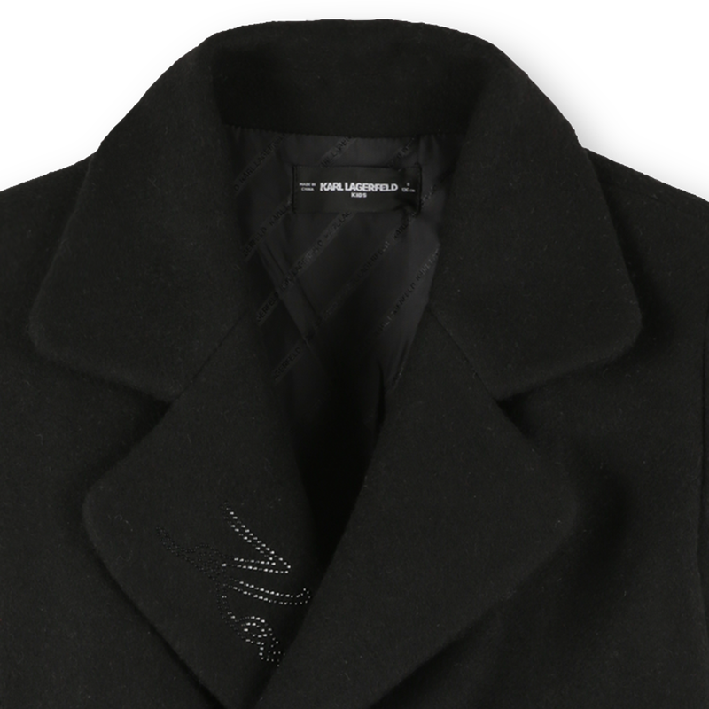 Coat with button closures KARL LAGERFELD KIDS 
                        GIRL