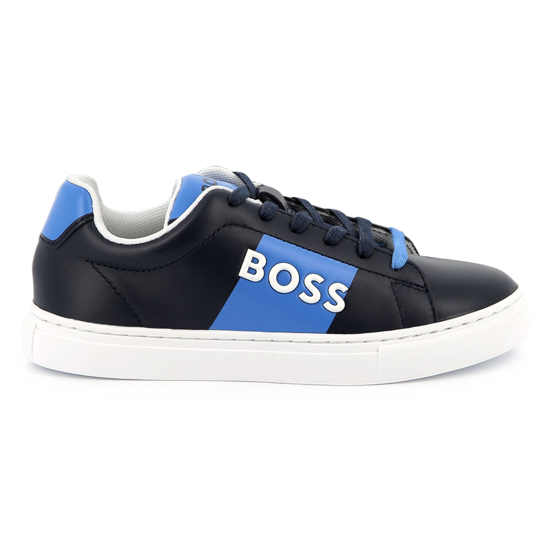 Lace-Up Leather Sneakers BOSS 
                        BOY