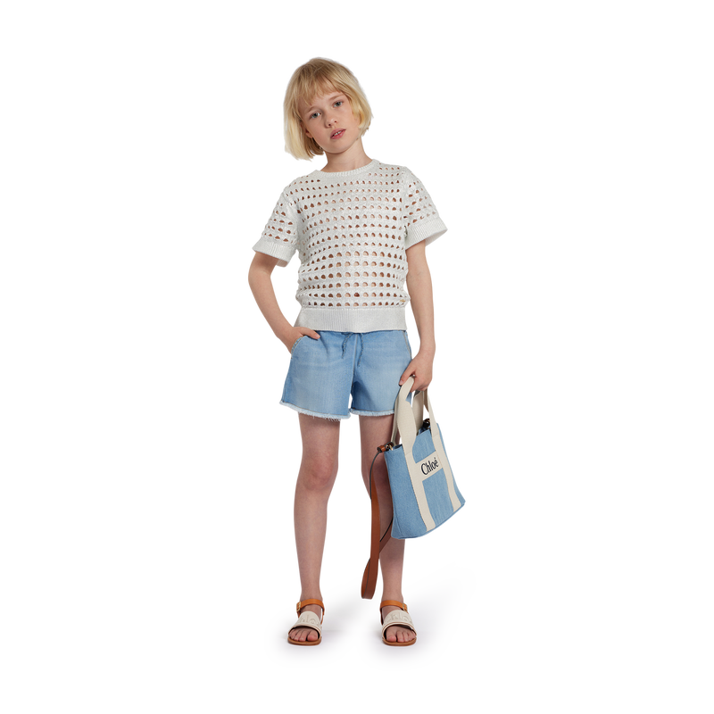 Crocheted cotton sweater CHLOE 
                    GIRL