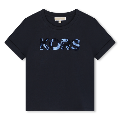 Short-Sleeved Cotton T-Shirt MICHAEL KORS GIRL
