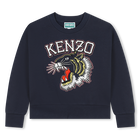 Embroidered Cotton Sweatshirt KENZO KIDS 
                    GIRL