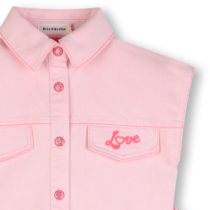 Bi-Material Dress BILLIEBLUSH 
                        GIRL