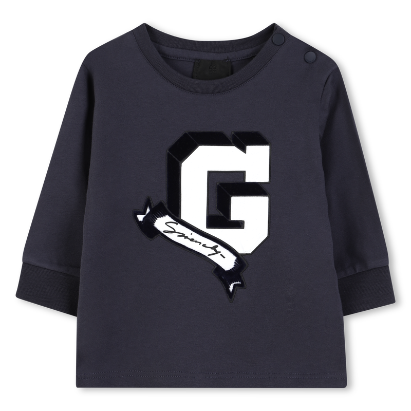 T-shirt with snap closure GIVENCHY 
                    BOY