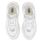 Lace-up sneakers with badge KARL LAGERFELD KIDS 
                    GIRL