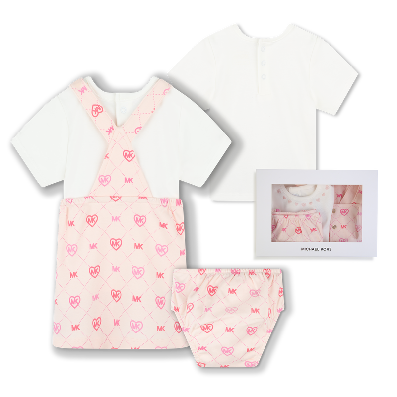 Michael Kors Michael Kors Heart Patterned Ensemble Girl 12M S04 Kids Around Girl 12M S04 Kids Around
