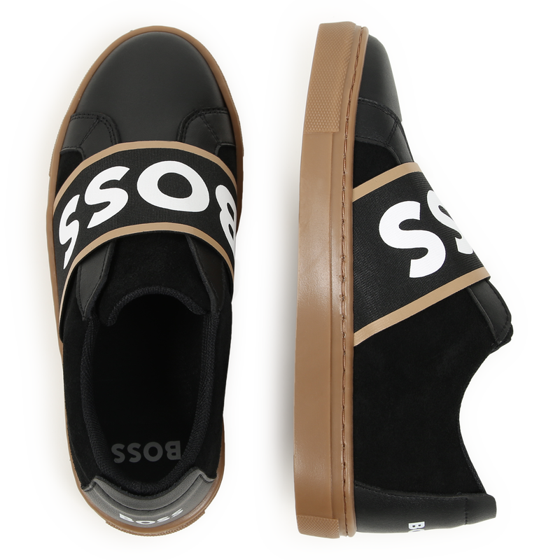 Leather Slip-On Sneakers BOSS 
                    BOY