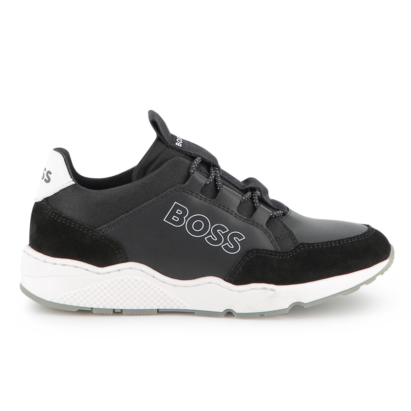 Faux and canvas sneakers BOSS 
                        BOY