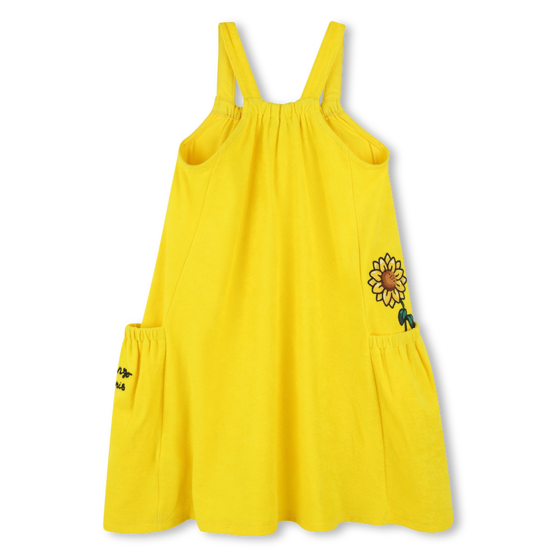 Fleece dress with embroideries KENZO KIDS 
                    GIRL