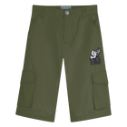 Patch Pocket Bermudas, KHAKI, hi-res