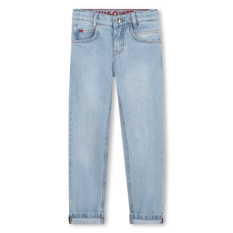 5-pocket cotton jeans HUGO 
                        BOY