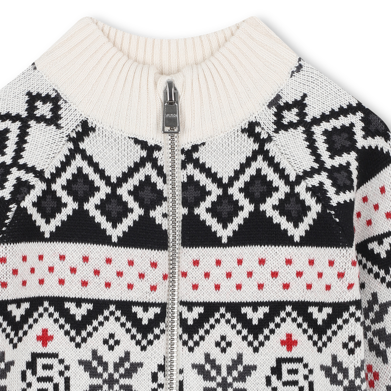 Stand-up collar cardigan BOSS 
                    BOY