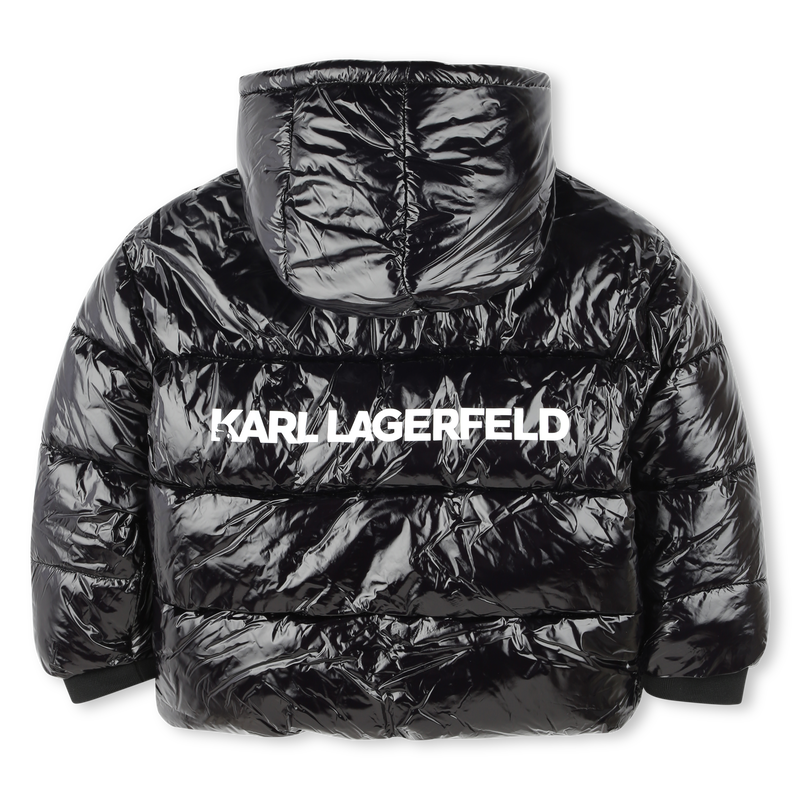 Shiny Water-Repellent Jacket KARL LAGERFELD KIDS 
                        GIRL
