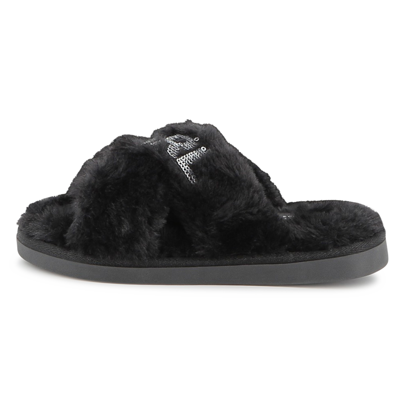 Slippers with crossed straps KARL LAGERFELD KIDS 
                        GIRL