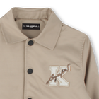 Padded twill jacket KARL LAGERFELD KIDS 
                    BOY