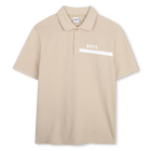 Short-Sleeved Polo Shirt, STONE, hi-res