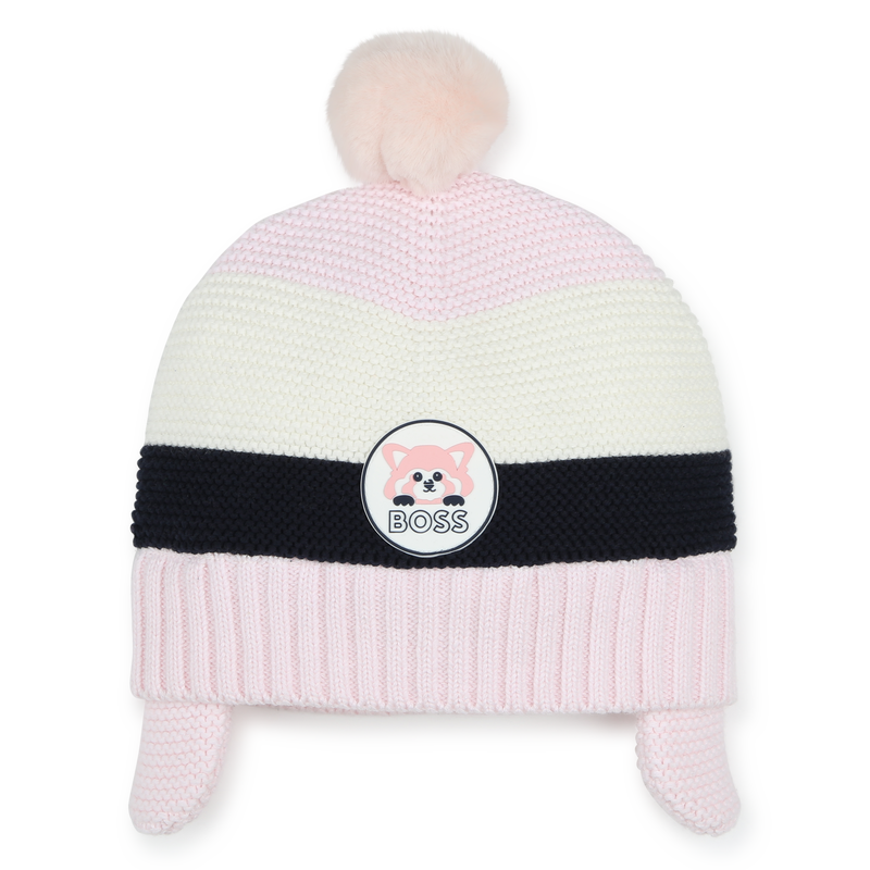 Cotton Pom-Pom Beanie BOSS 
                    GIRL