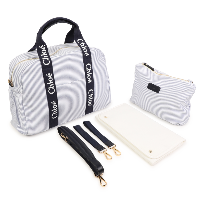 Striped Diaper Bag & Pouch CHLOE 
                        GIRL