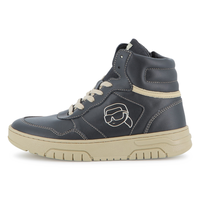 Lace-up high-top sneakers KARL LAGERFELD KIDS BOY