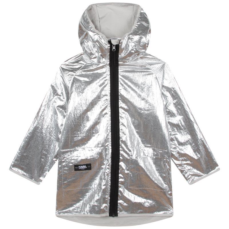 Girls silver raincoat discount