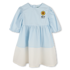 Two-color flared dress KENZO KIDS 
                    GIRL
