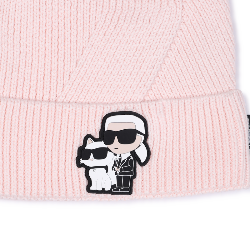 Knitted beanie KARL LAGERFELD KIDS 
                    GIRL