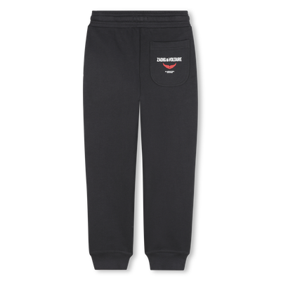 Fleece trousers with elastic waistband ZADIG & VOLTAIRE BOY