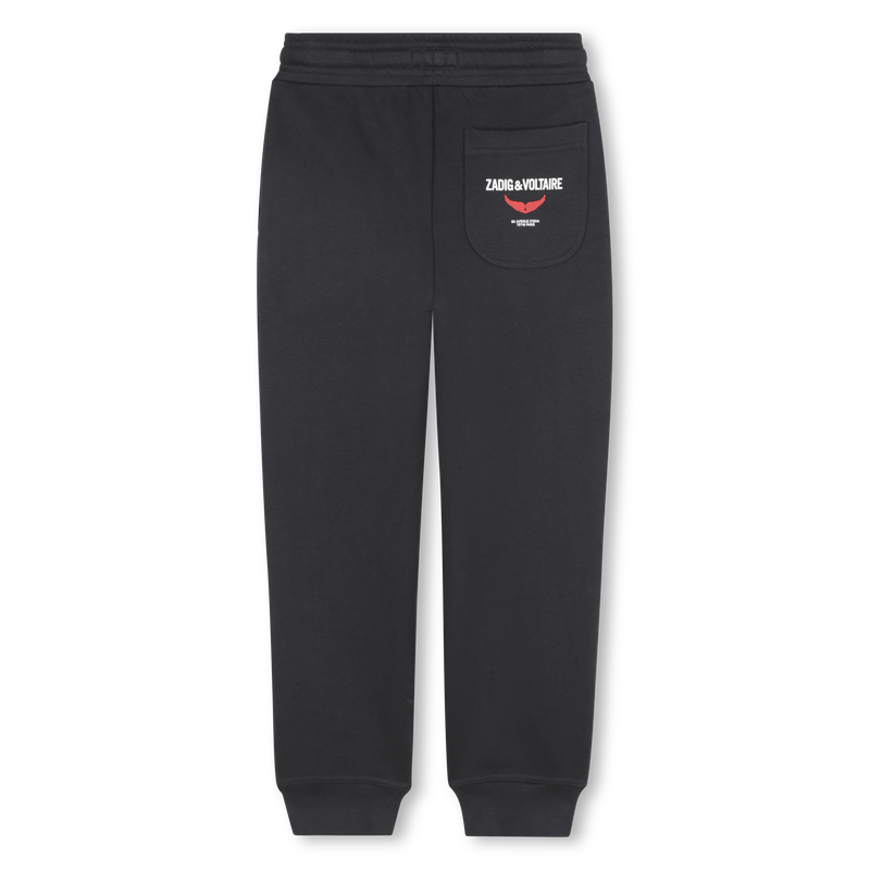 Fleece trousers with elastic waistband ZADIG & VOLTAIRE 
                    BOY