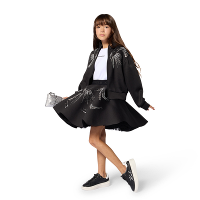 High-neck cardigan KARL LAGERFELD KIDS GIRL