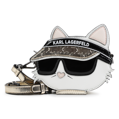 Coated fabric handbag KARL LAGERFELD KIDS GIRL