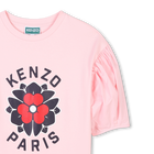 Straight puff-sleeved dress KENZO KIDS 
                    GIRL