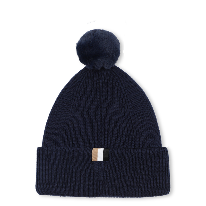 Knitted hat with pompom BOSS 
                    BOY