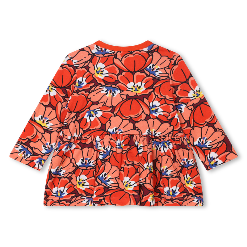 Floral t shirt with frill