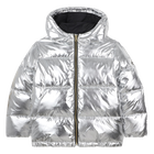 Hooded down jacket, LIGHT GREY, hi-res