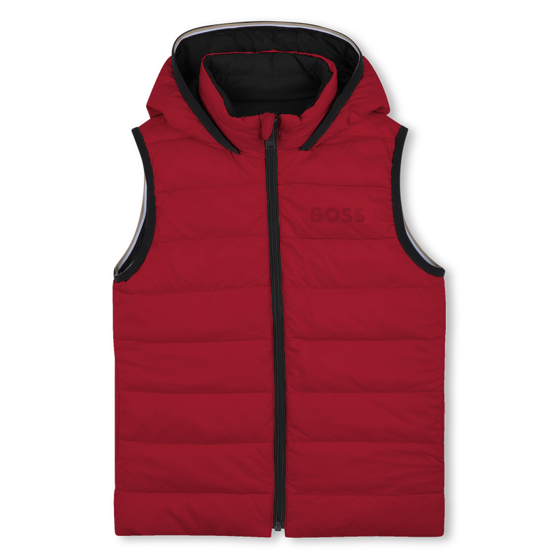 Flann-effect hooded puffer jacket BOSS 
                        BOY