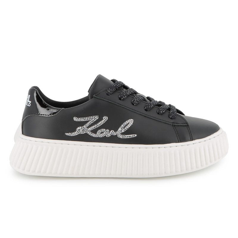 Lace-up low-top sneakers KARL LAGERFELD KIDS 
                        GIRL