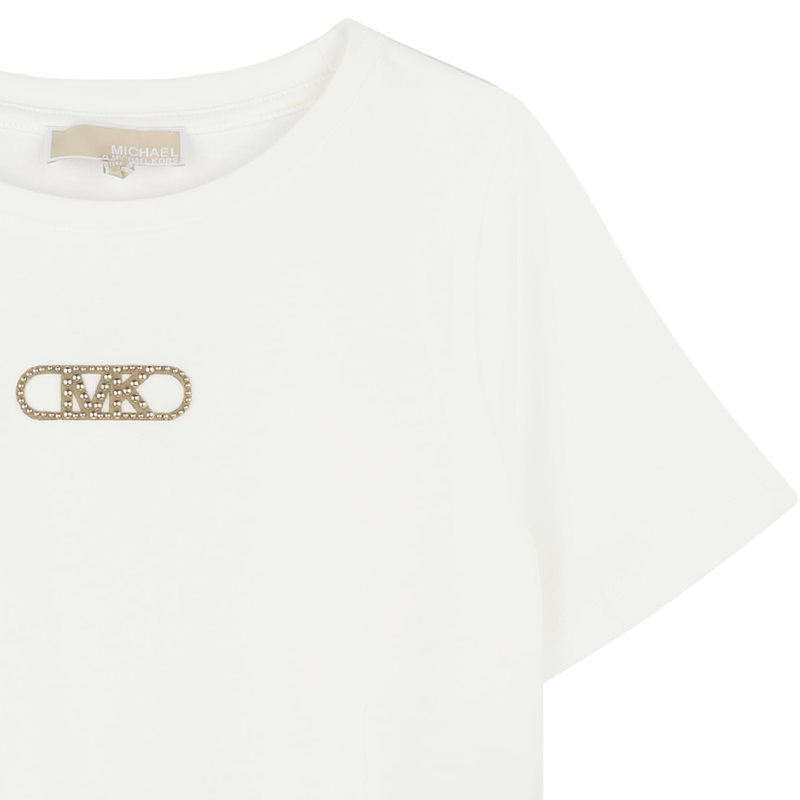 Short-sleeved cotton T-shirt MICHAEL KORS 
                        GIRL