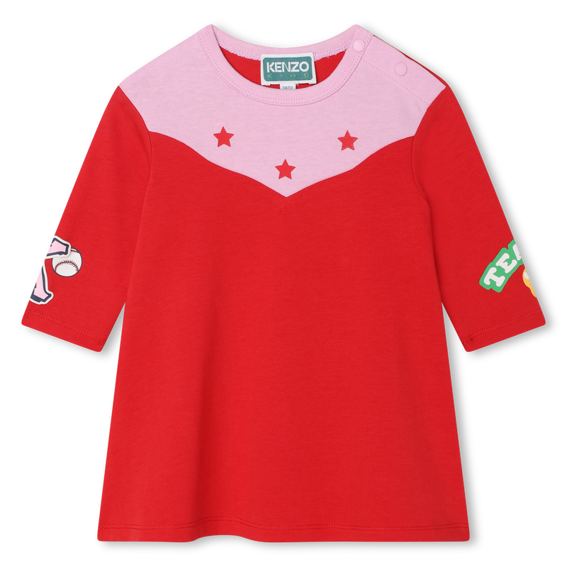 Printed cotton dress KENZO KIDS 
                    GIRL