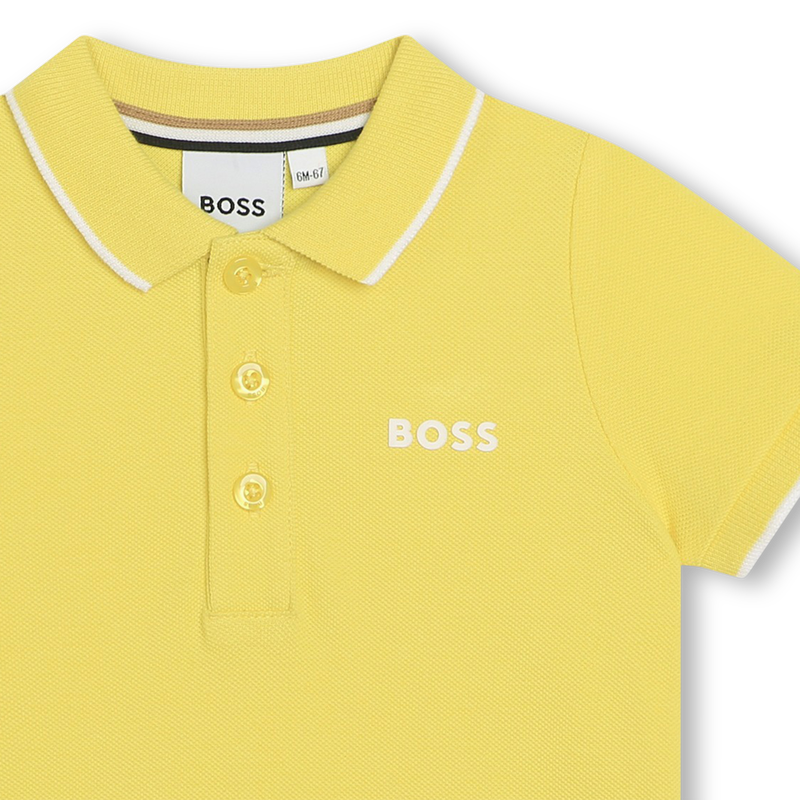 Short-sleeved cotton polo BOSS 
                    BOY