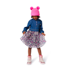 Bi-material dress BILLIEBLUSH 
                    GIRL