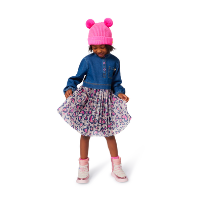 Bi-material dress BILLIEBLUSH GIRL