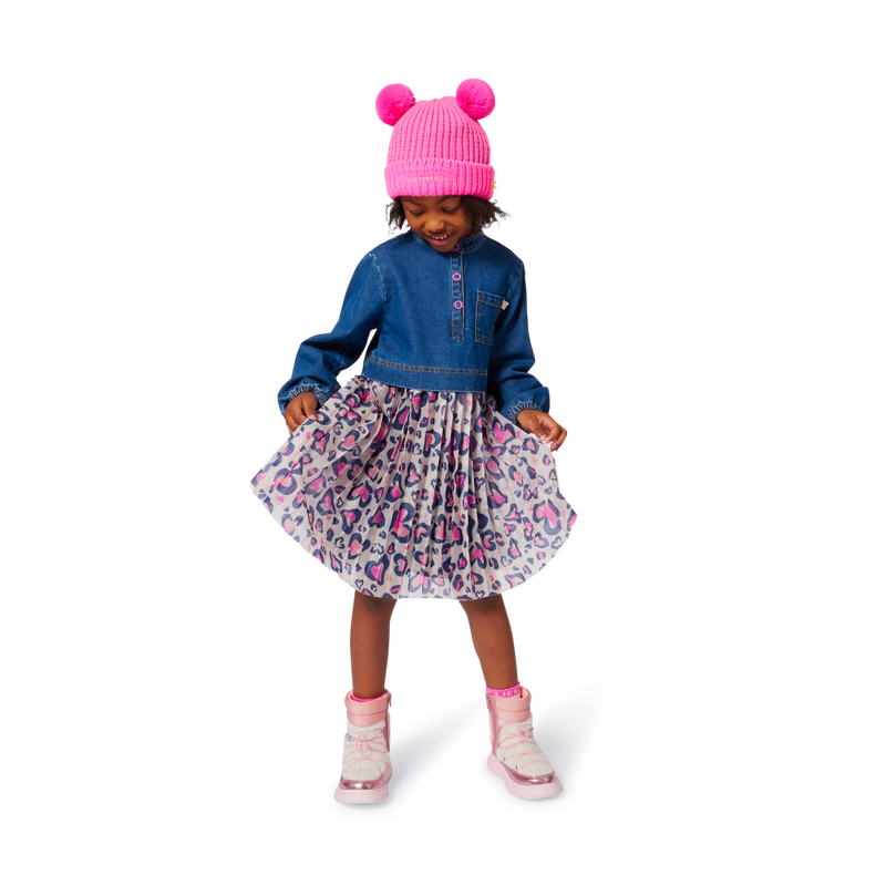 Bi-material dress BILLIEBLUSH 
                        GIRL