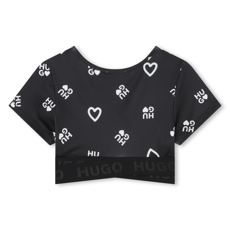 Sports crop top HUGO 
                    GIRL