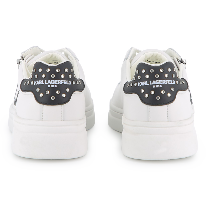 Cowhide Leather Sneakers KARL LAGERFELD KIDS 
                        GIRL