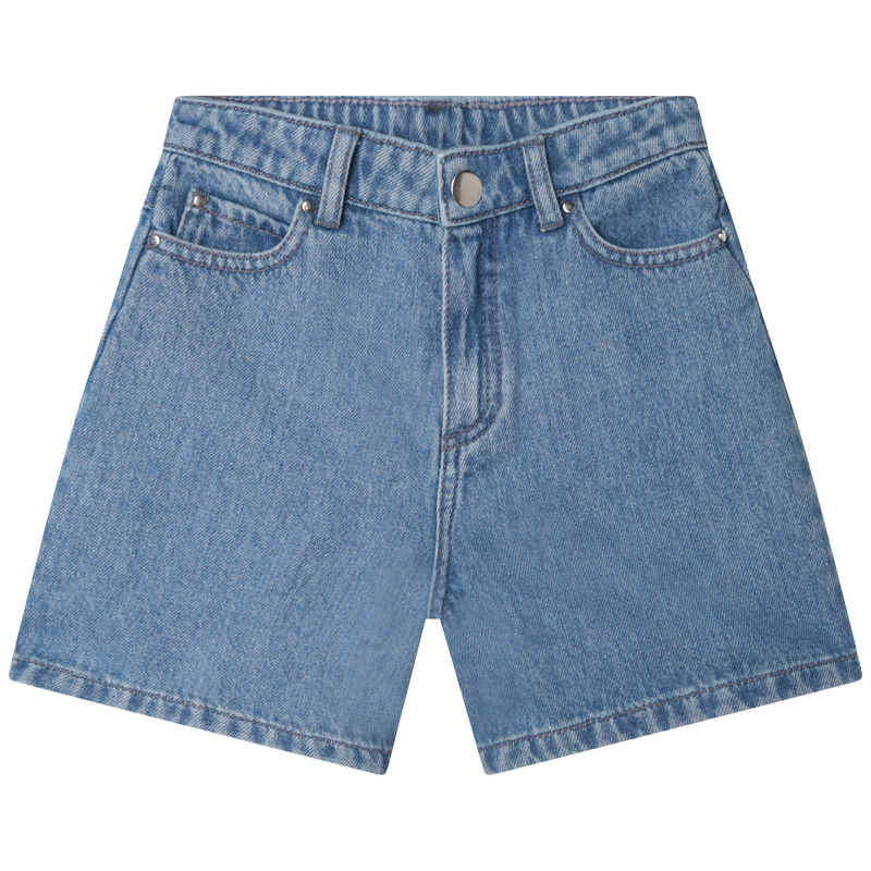 Jeans shorts with embroidery