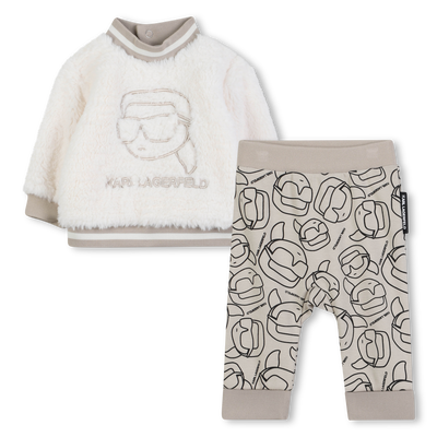 Sweatshirt and jogging bottoms set KARL LAGERFELD KIDS BOY