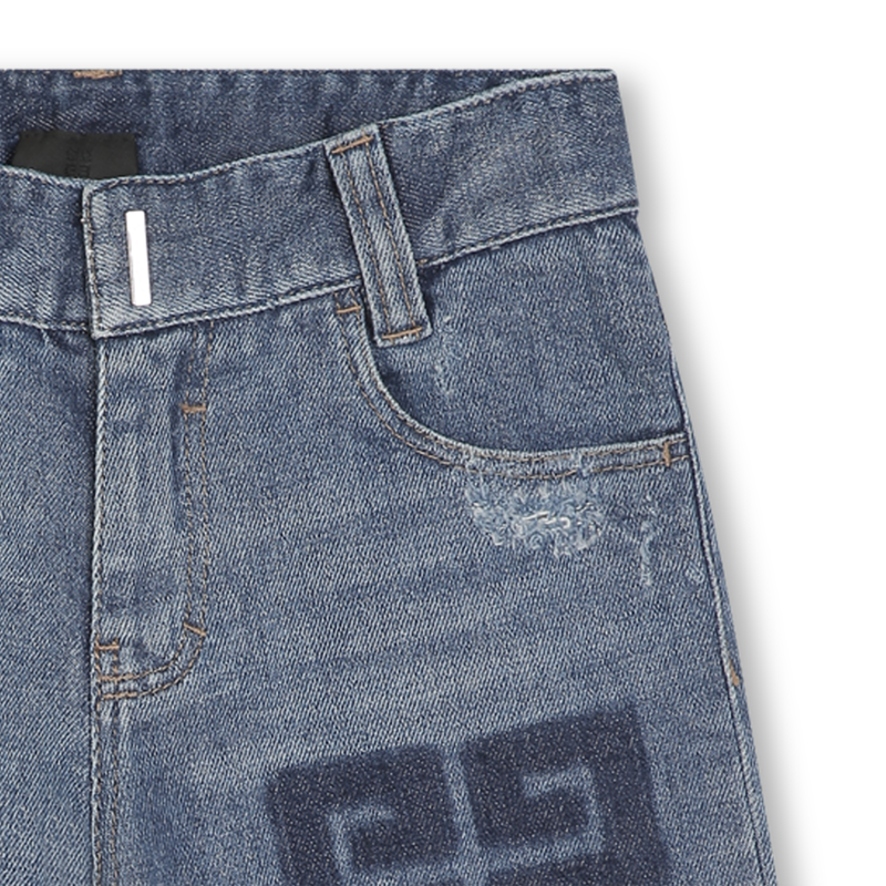 Long fitted denim shorts GIVENCHY 
                    BOY