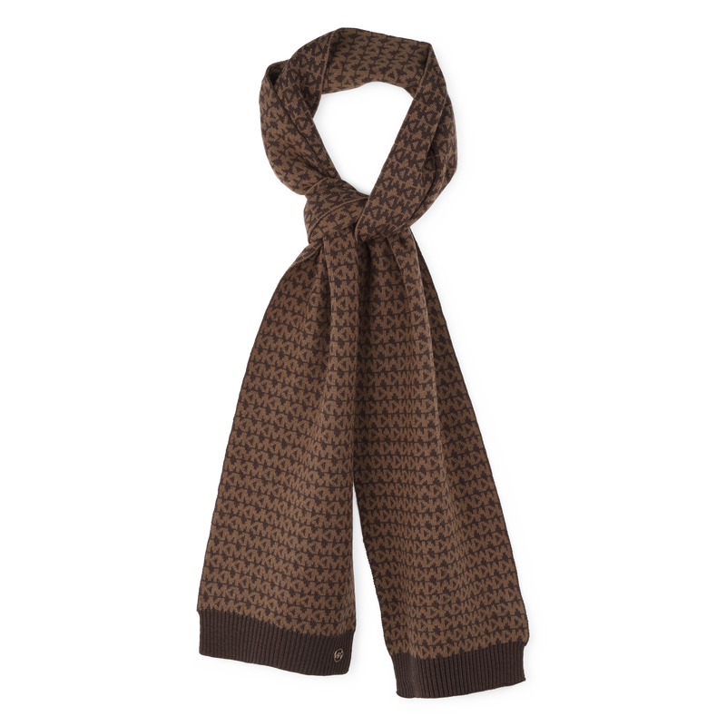 Patterned knitted scarf
